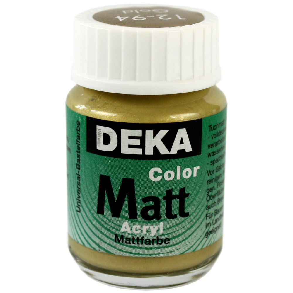 Image of Hobbyfärg DEKA ColorMatt 50 ml Guld  1294 (6F) 712494 4016785124943