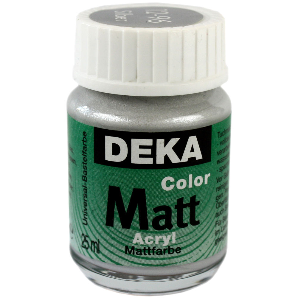 Image of Hobbyfärg DEKA ColorMatt 50 ml Silver  1296 (6F) 712496 4016785124967