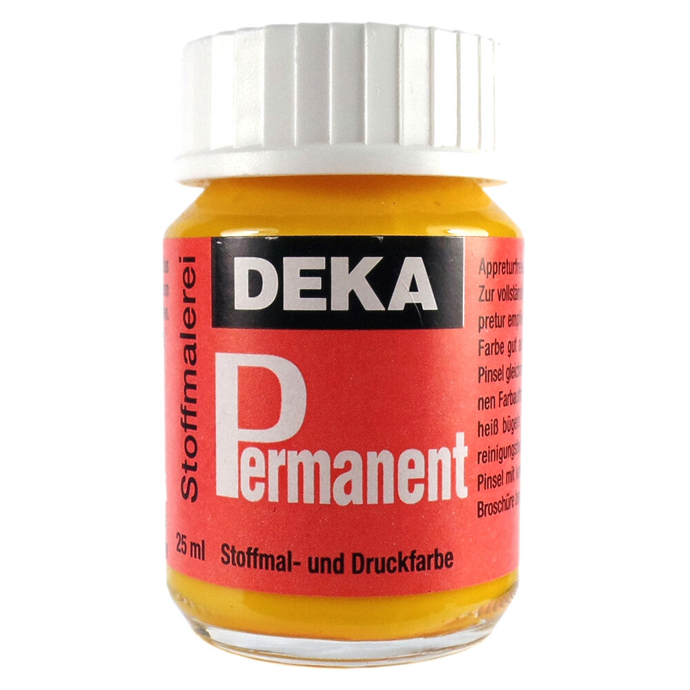 Image of Tygfärg DEKA Perm. 50 ml Gul  2005 (6F) 720405 4016485204058