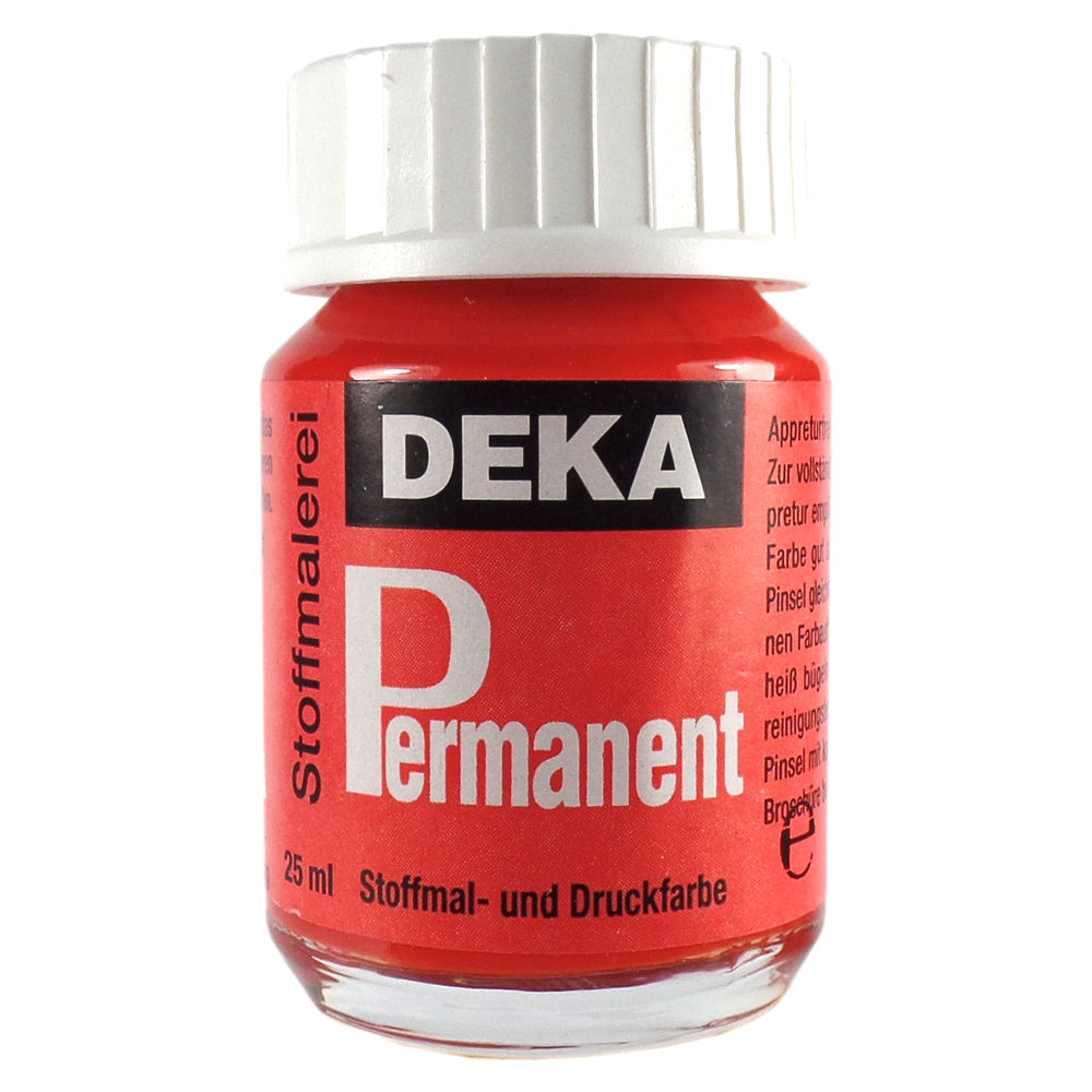 Image of Tygfärg DEKA Perm. 50 ml Scharlakansröd  2017 (6F) 720417 4016485204171