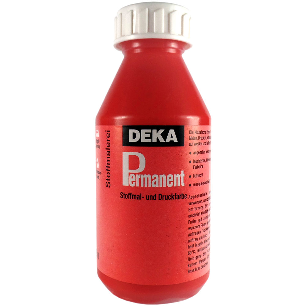 Image of Tygfärg DEKA Perm. 125 ml Scharlakanröd  2017 720517 4016785205178