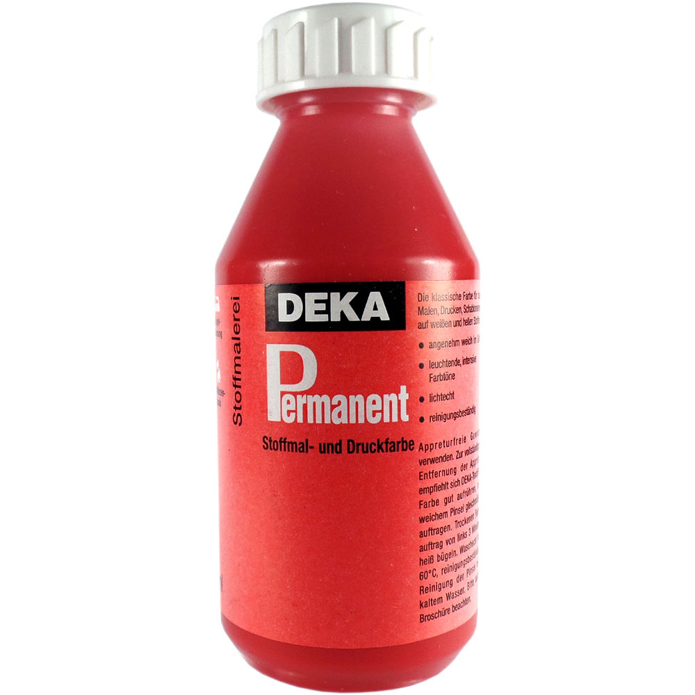 Image of Tygfärg DEKA Perm. 125 ml Vallmoröd  2018 720518 4016785205185