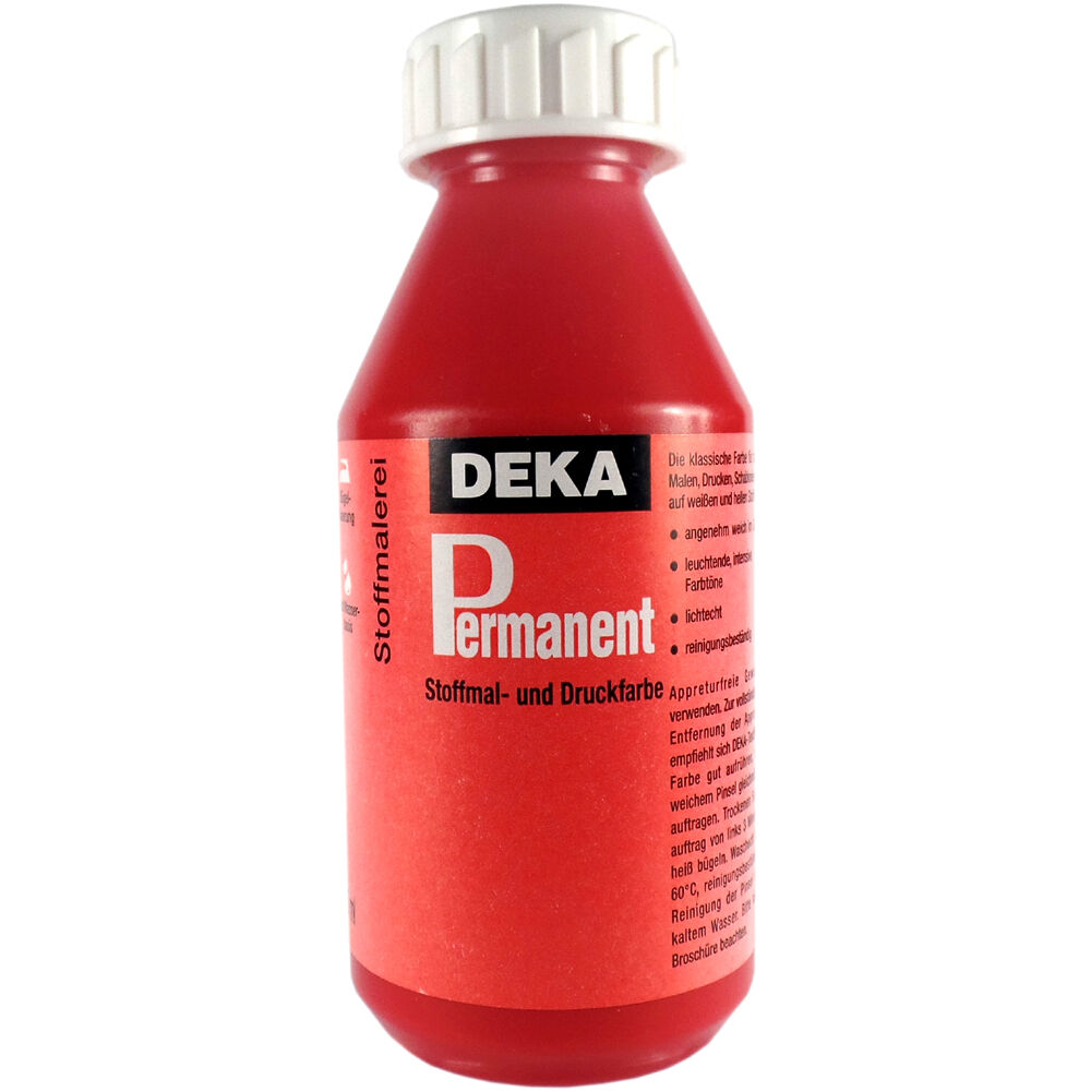 Image of Tygfärg DEKA Perm. 125 ml Karminröd  2020 720520 4016785205208