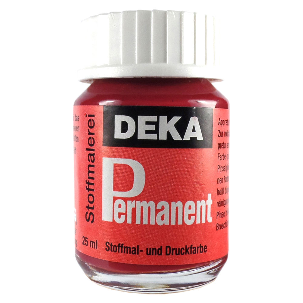 Image of Tygfärg DEKA Perm. 50 ml Bordeauxröd  2032 (6F) 720432 4016485204324