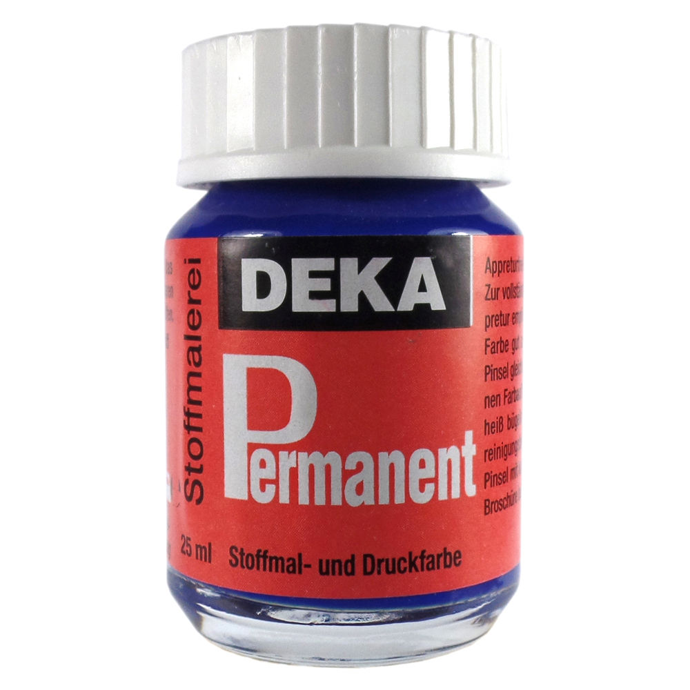Image of Tygfärg DEKA Perm. 50 ml Blå  2049 (6F) 720449 4016485204492