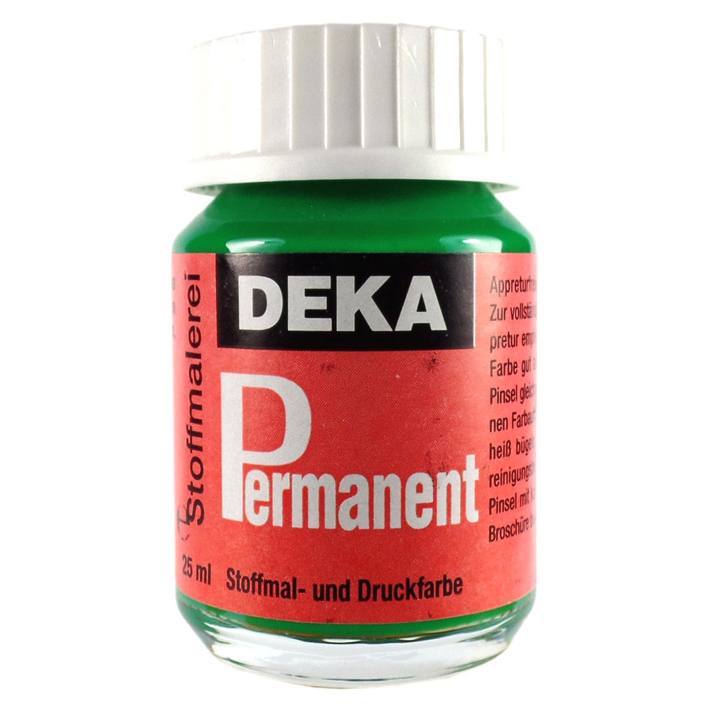 Image of Tygfärg DEKA Perm. 50 ml Ljusgrön  2062 (6F) 720462 4016485204621