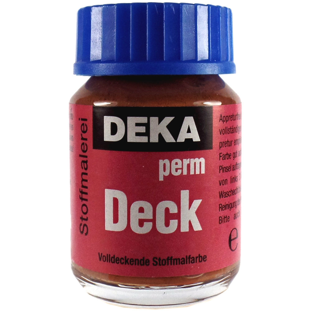 Image of Tygfärg DEKA PermDeck. 25 ml Mörkbrun  2385 (6F) 723285 4016785232853