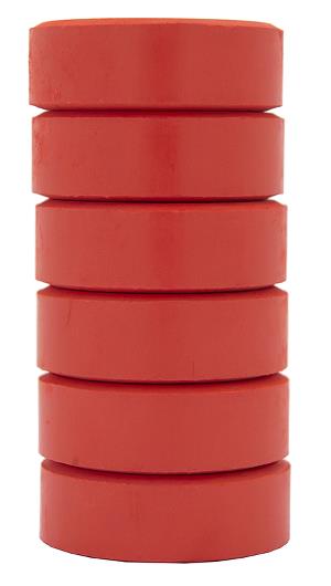 Image of Barnfärg Temperapuck 57x19mm Röd 6-p 2520155 7394311919292