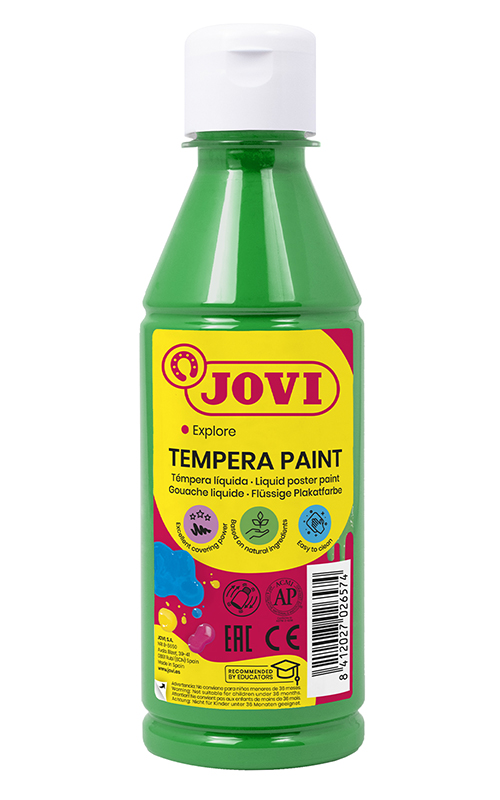 Image of Temperafärg JOVI Poster Paint 250ml. Medium Green 50217 3+ (12F) 7026574 8412027026574