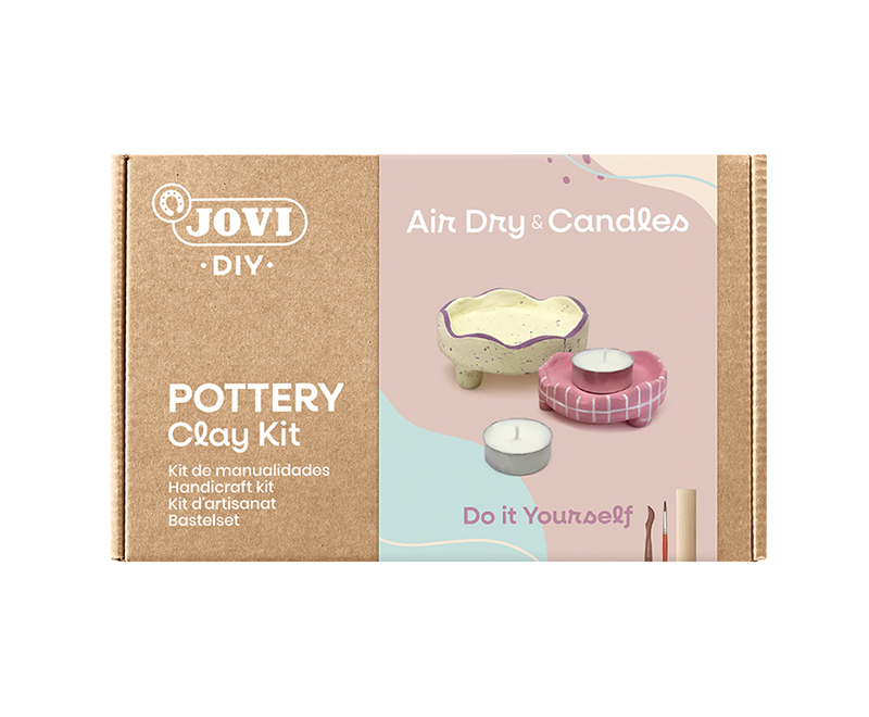 Image of Lerset Jovi POTTERY CLAY KIT Handicraft Kit with Air Dry + Candles 2707 7035194 8412027035194