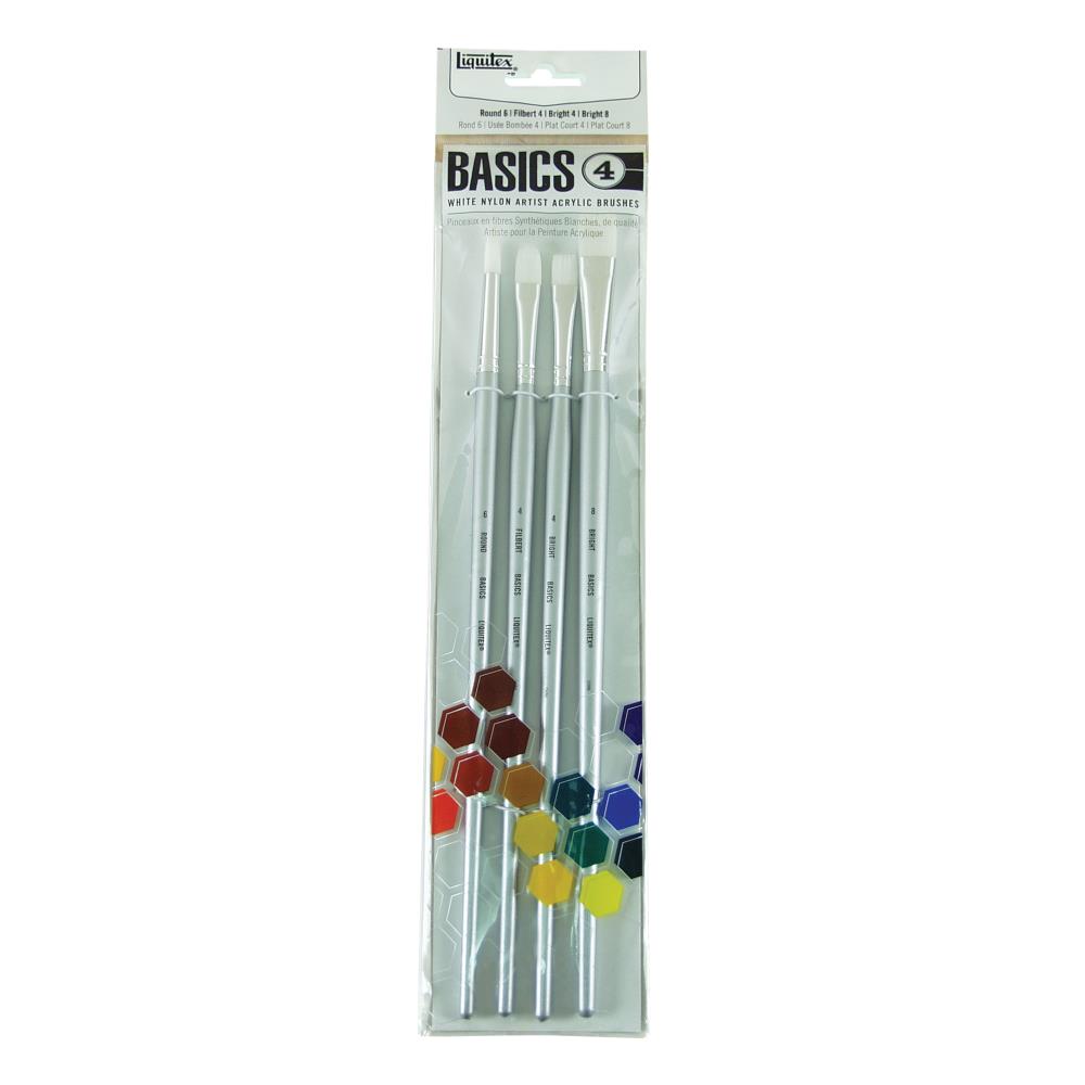 Image of Syntetpensel Liquitex Basics Brush Pack 4 Long Handle 692003 094376946482