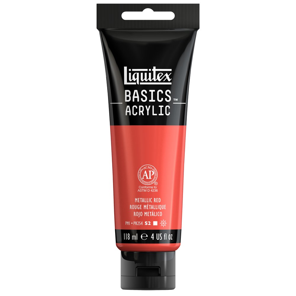 Image of Akrylfärg Liquitex Basics 118ML METALLIC RED 1046345 887452064503