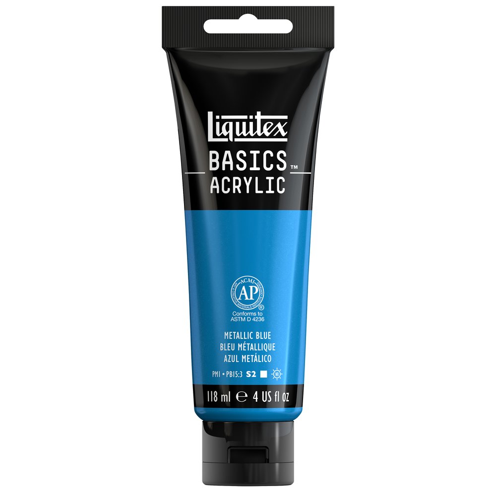Image of Akrylfärg Liquitex Basics 118ML METALLIC BLUE 1046341 887452064534