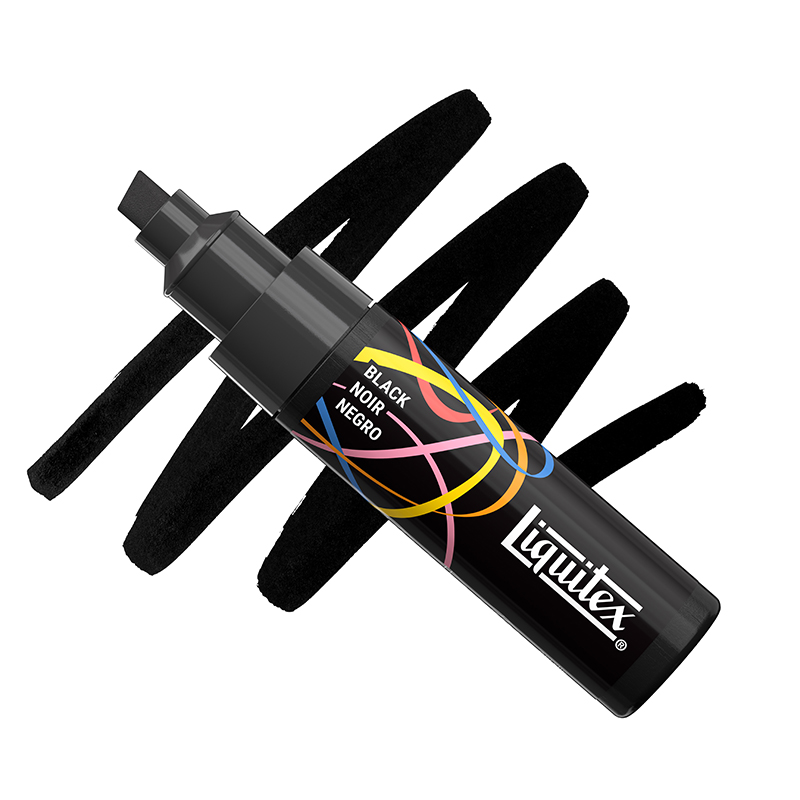 Image of Akrylmarker Liquitex NY  8MM BLACK (3F) 4640020 887452064848