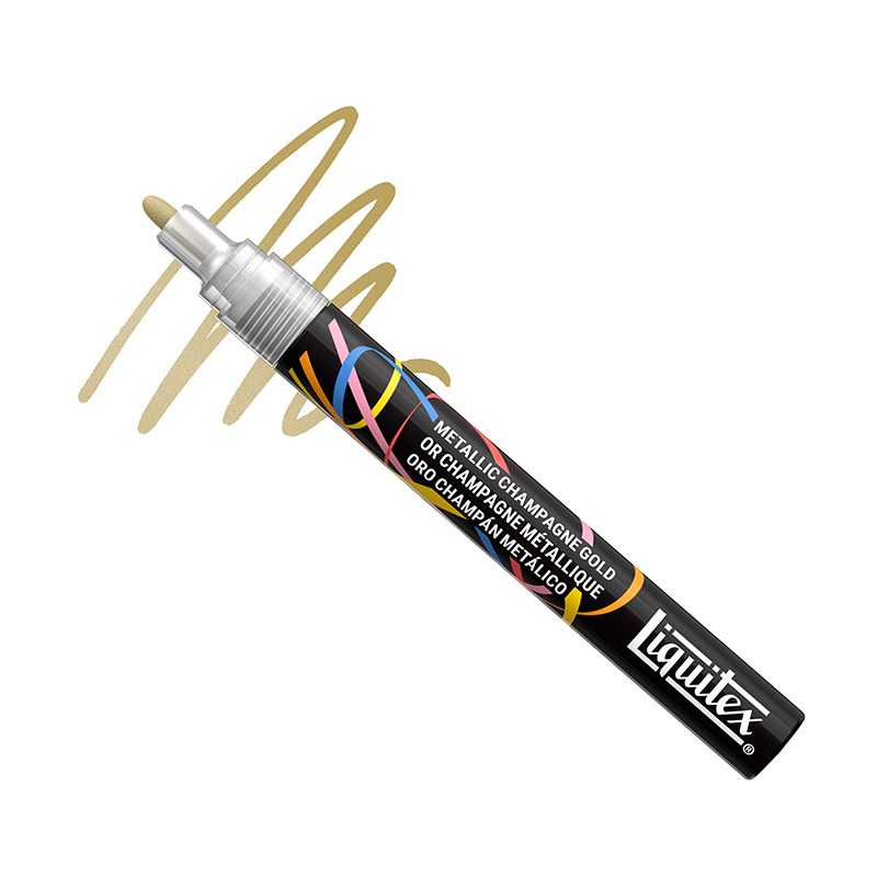 Image of Akrylmarker Liquitex NY  2MM METALLIC CHAMPAGNE GOLD (3F) 4630059 887452065166