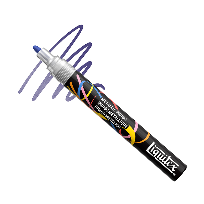 Image of Akrylmarker Liquitex NY  2MM METALLIC INDIGO (3F) 4630063 887452065203
