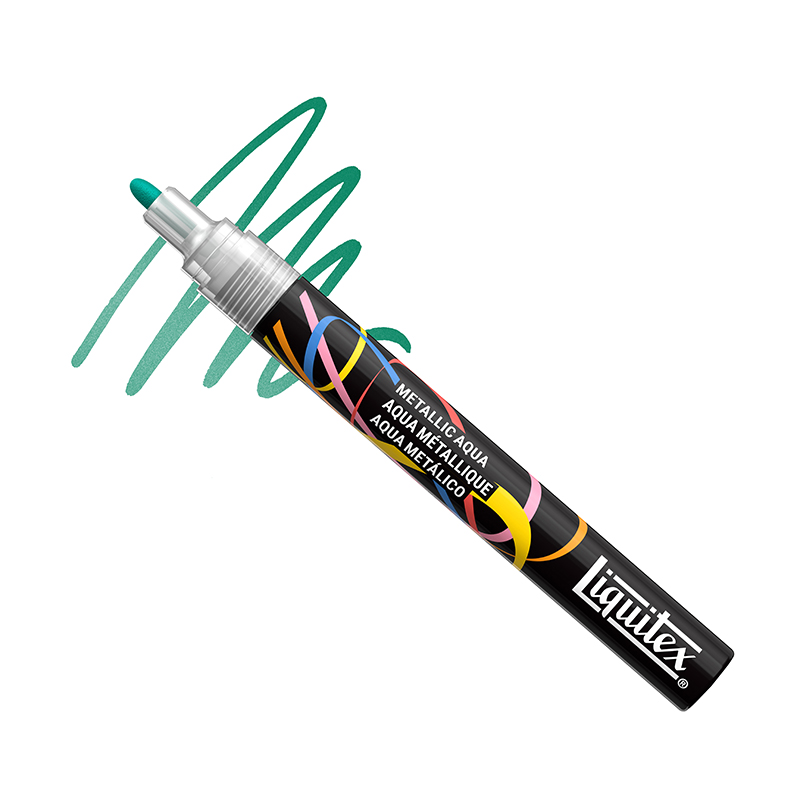 Image of Akrylmarker Liquitex NY  2MM METALLIC AQUA (3F) 4630069 887452065241