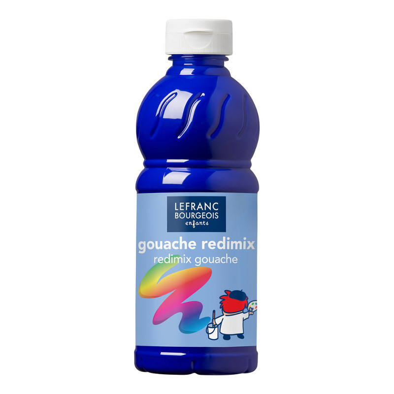Image of Skolfärg Redimix L&B 500ml Klarblå - brilliant blue (ultramarine) 054 (10F) 188009 3013641880099