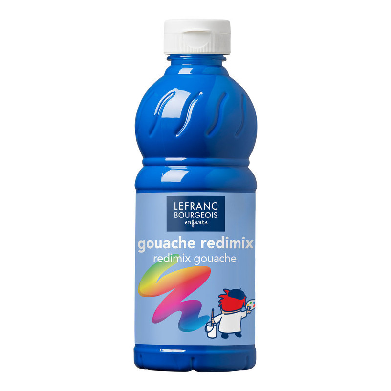 Image of Skolfärg Redimix L&B 500ml Cyanblå - primary blue (cyan) 063 (10F) 188010 3013641880105
