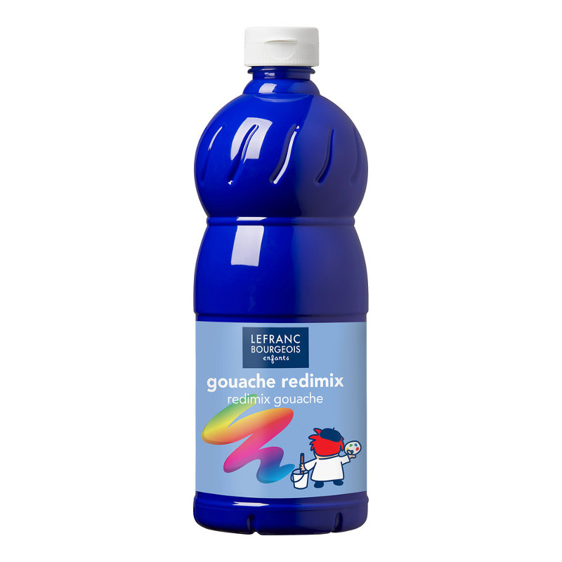 Image of Skolfärg Redimix L&B 1 L 054 Klarblå - brilliant blue (ultramarine) 188031 3013641880310