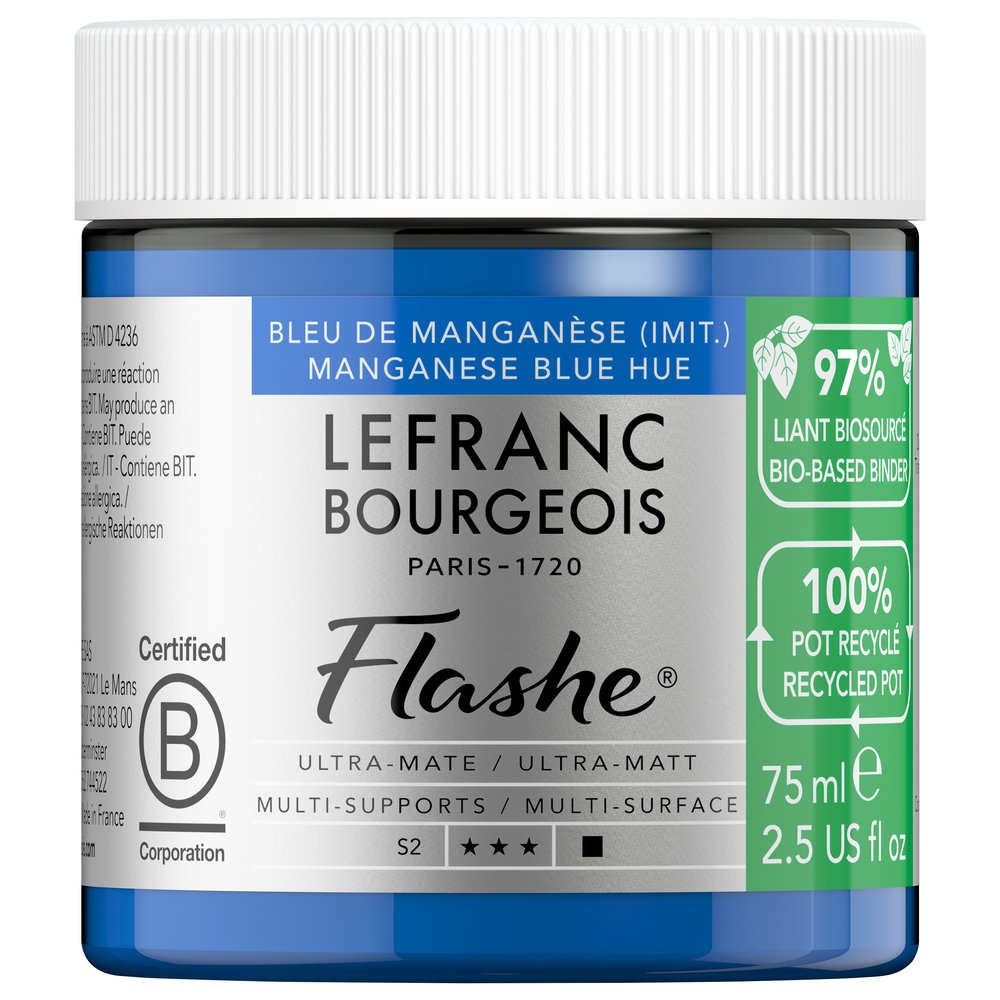Image of Vinylfärg L&B Flashe Bio 75ml Manganese Blue Hue S2 301974 3013643019749
