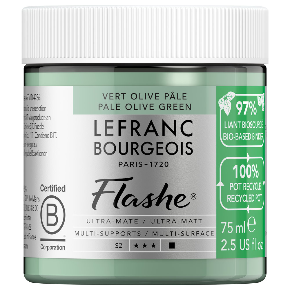 Image of Vinylfärg L&B Flashe Bio 75ml Pale Olive Green S2 301980 3013643019800