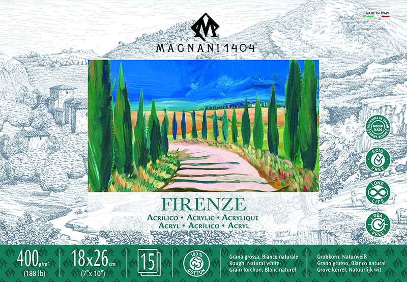 Image of Akrylblock Magnani 1404 Firenze 18X26 400G 15 ark 4001826 8001348222835