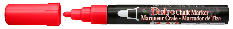 Image of Tavelmarker Chalk Marker Marvy, Röd    (6F) 53048 28617481326