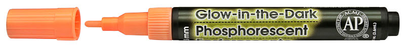 Image of Textilmarker Glow In The Dark, Orange  (12F) 53061 28617222103