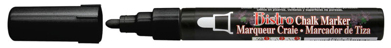 Image of Tavelmarker Chalk Marker Marvy, Svart  (6F) 53093 2861748131