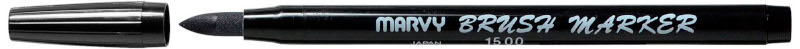 Image of Penselpenna Marvy Uchida Brush Marker Black (12F) 59532 28617150109
