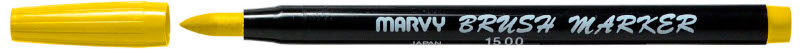Image of Penselpenna Marvy Uchida Brush Marker Yellow (12F) 59533 28617150505
