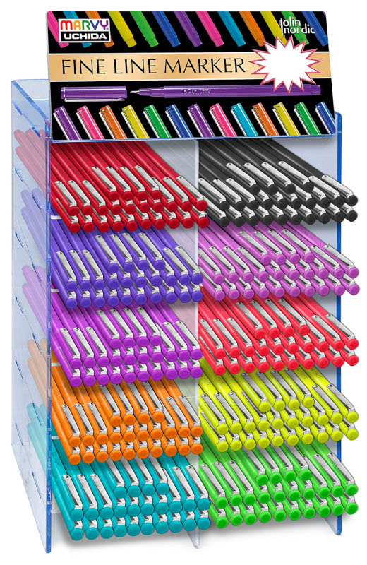 Image of Ställ Marvy Le Penn Fiberpenna Display x120 998249 Paket