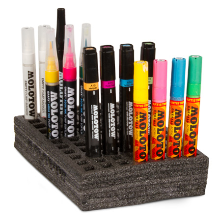 Image of Pennställ Molotow för 4 mm pennor 77 fack 200021 4250397612348