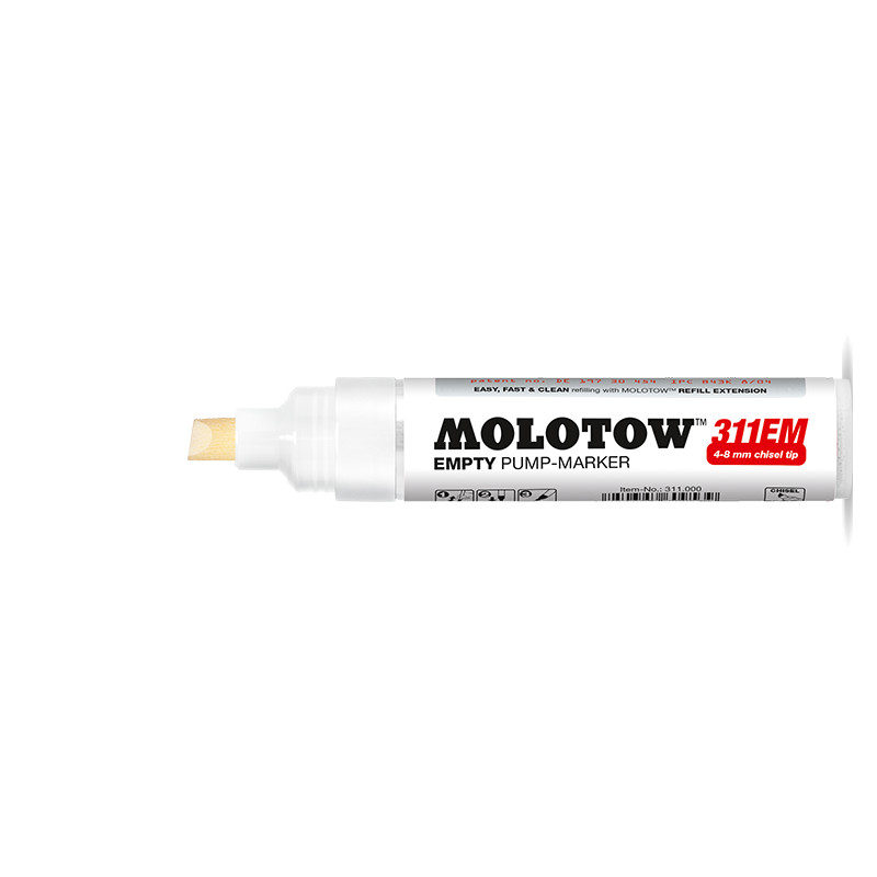 Image of Penna Tom  Molotow ONE4ALL 311EM Empty 4-8mm chisel nib 311000 4250397609539
