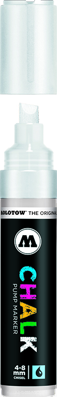 Image of Chalk Marker Molotow 4-8mm white 005 (6F) 328005 4250397622576