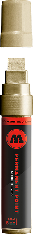 Image of Molotow PaintMarker 620PP 15mm chrome gold 620401 4250397602516