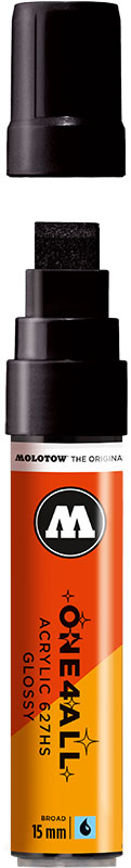 Image of Akrylmarker Molotow 627HS 15mm GLOSSY black 627552 4250397667904