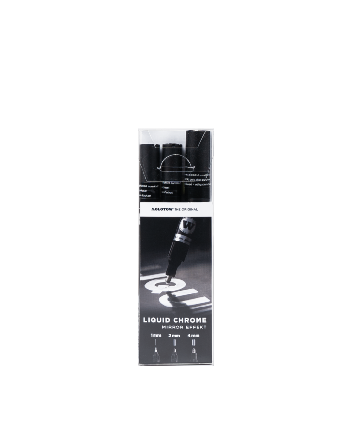 Image of Molotow Liquid Chrome Marker set 3st 703113 4250397669342