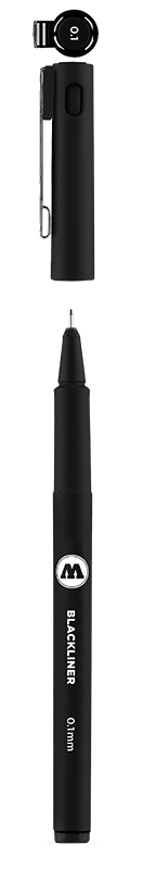Image of Fineliner Molotow Basic Blackliner 0,1 mm (6F) 703202 4250397609287