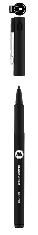 Image of Fineliner Molotow Basic Blackliner Round (6F) 703211 4250397609348