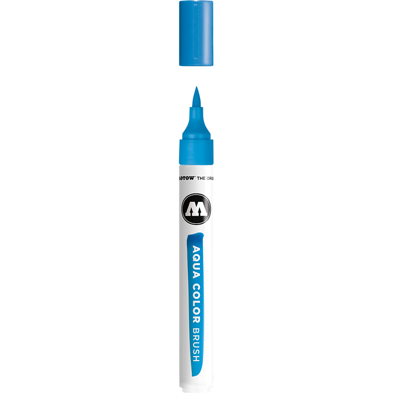 Image of Akvarellmarker Molotow Aqua Color Brush 012 cyan (3F) 727212 4250397642987
