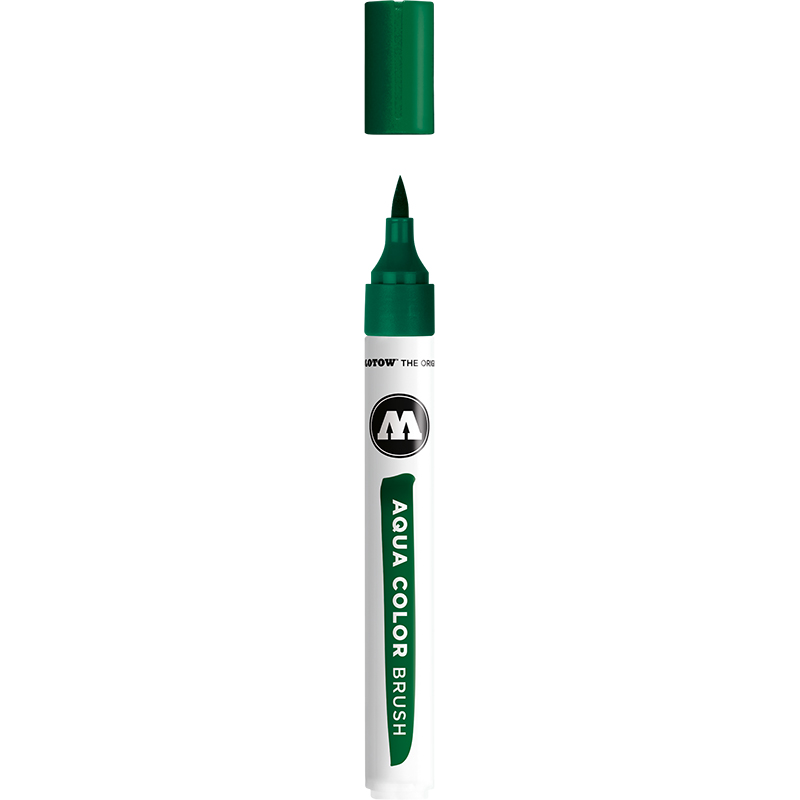 Image of Akvarellmarker Molotow Aqua Color Brush 015 dark green (3F) 727215 4250397643007