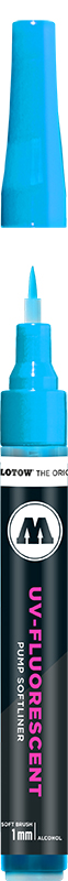 Image of Molotow GRAFX Softliner UV-Fluorescent Blue 728621 4250397616650