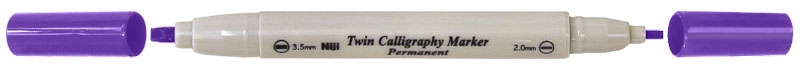 Image of Kalligrafipenna NiJi Twin Calligrafi Viol Perm. 136626 4937523160057