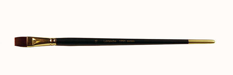 Image of Syntetpensel LaVanche 1751 Flat Lång skaft Nr 16 (12F) Northline 3175116 7350028140084