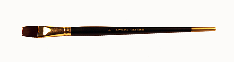 Image of Syntetpensel LaVanche 1751 Flat Lång skaft Nr 24 (12F) Northline 3175124 7350028140121
