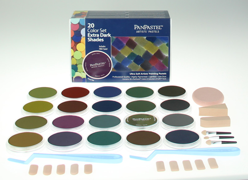 Image of PanPastel Extra Dark Shades 20 Color Sets 430207 879465000647