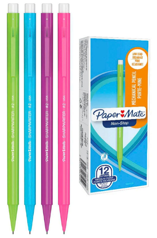 Image of Stiftpenna Paper Mate Non Stop Neon (12F) sort.Färger 1906125 3501179061252