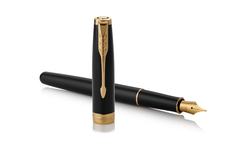 Image of Reservoarpenna Parker Sonnet Black Lacquer G.T Fountain pen  M 1931495 3501179314952